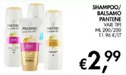 Coal Shampoo/balsamo pantene vari tipi offerta