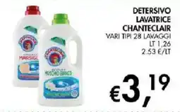 Coal Detersivo lavatrice Chanteclair offerta