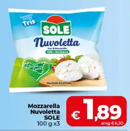 Coop Radenza Mozzarella Nuvoletta SOLE offerta