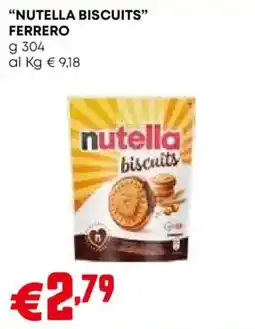 Pam Nutella biscuits Ferrero offerta