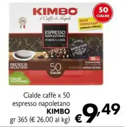 Eurospesa Cialde caffè espresso napoletano Kimbo offerta