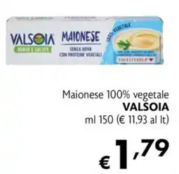 Eurospesa Maionese 100% vegetale VALSOIA offerta