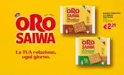 Pam Biscotti Fibrettiva O 5 Cereali Oro Saiwa offerta
