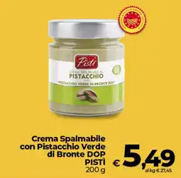 Coop Radenza Crema Spalmabile con Pistacchio Verde di Bronte DOP PISTÌ offerta