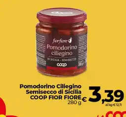 Coop Radenza Pomodorino Ciliegino Semisecco di Sicilia COOP FIOR FIORE offerta