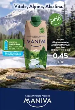 Interspar Acqua Minerale Alcalina Maniva offerta