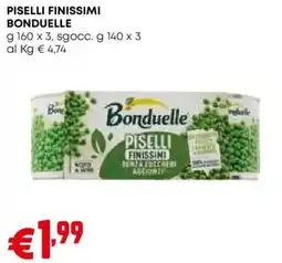 Pam Piselli finissimi Bonduelle offerta