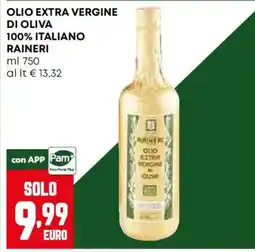 Pam Olio extra vergine di oliva Raineri offerta