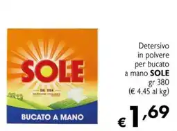 Eurospesa Detersivo in polvere per bucato a mano SOLE offerta
