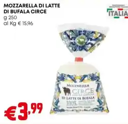 Pam Mozzarella di latte di bufala Circe offerta