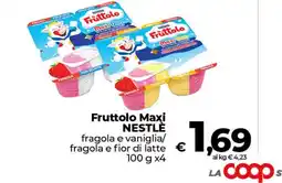 Coop Radenza Fruttolo Maxi Nestlé offerta