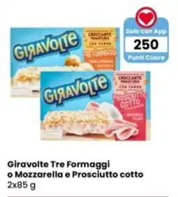 Interspar Giravolte Tre Formaggi o Mozzarella e Prosciutto cotto offerta