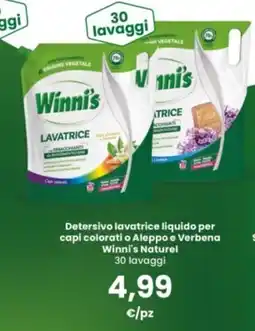 Interspar Detersivo lavatrice liquido per capi colorati o Aleppo e Verbena Winni's Naturel offerta