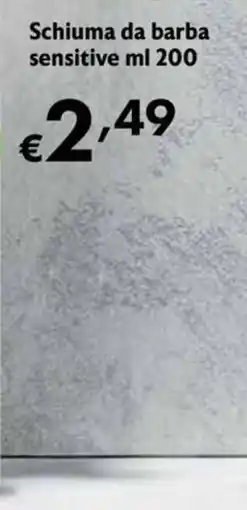 Eurospesa Schiuma da barba sensitive offerta