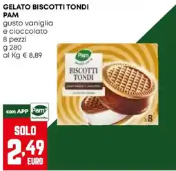 Pam Gelato biscotti tondi Pam offerta