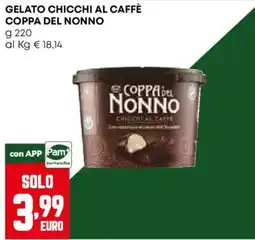 Pam Gelato chicchi al caffè Coppa del Nonno offerta
