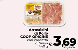 Coop Radenza Arrostitini di Pollo COOP ORIGINE con Pancetta di Suino offerta