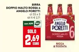 Pam Birra doppio malto rossa 6 Angelo Poretti offerta