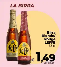 Coop Radenza Birra Blonde/Rouge LEFFE offerta