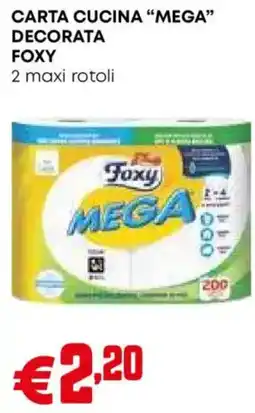 Pam Carta cucina decorata Foxy Mega offerta