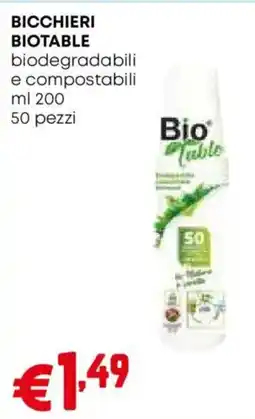 Pam Bicchieri Biotable offerta