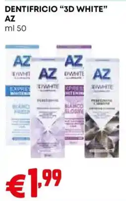 Pam Dentifricio 3D White AZ offerta