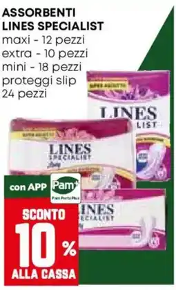 Pam Assorbenti Lines Specialist offerta