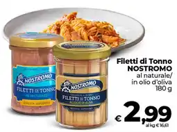 Coop Radenza Filetti di Tonno NOSTROMO offerta