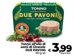 Coop Radenza Tonno all'olio di semi di Girasole DUE PAVONI offerta