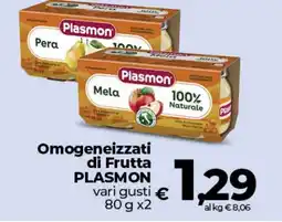 Coop Radenza Omogeneizzati di Frutta Plasmon offerta