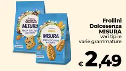 Coop Radenza Frollini Dolcesenza Misura offerta