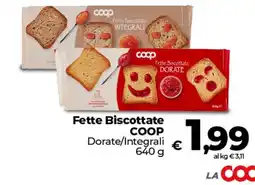 Coop Radenza Fette Biscottate COOP offerta