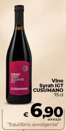 Coop Radenza Syrah Terre Siciliane IGT Cusumano offerta