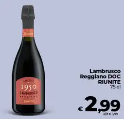 Coop Radenza Lambrusco Reggiano DOC Riunite offerta