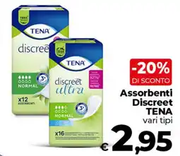 Coop Radenza Assorbenti Discreet TENA offerta