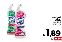 Coop Radenza Wc gel ACE offerta