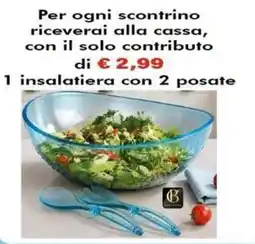 Bernava Insalatiera con 2 posate Cremona offerta