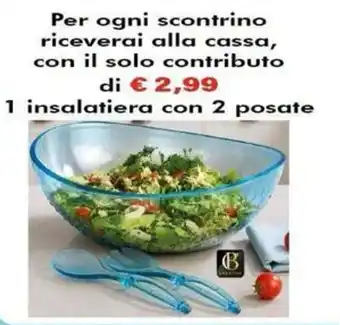 Insalatiera con 2 posate Cremona