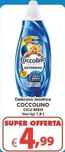 Bernava Detersivo lavatrice Coccolino Cicli brevi offerta