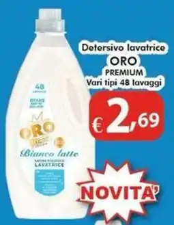 Bernava Detersivo lavatrice ORO Premium Bianco latte offerta