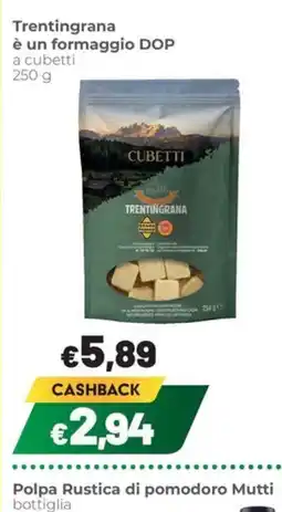 Coop Trentino Trentingrana a cubetti offerta