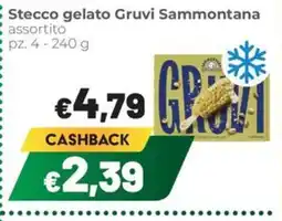 Coop Trentino Stecco gelato Gruvi Sammontana offerta