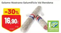 Coop Trentino Salame Nostrano Salumificio Val Rendena offerta