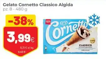 Coop Trentino Gelato Cornetto Classico Algida offerta
