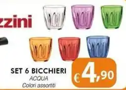Bernava Bicchieri acqua Izzini offerta