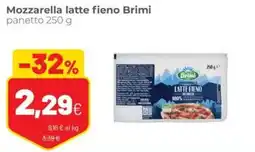 Coop Trentino Mozzarella latte fieno Brimi offerta