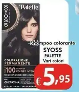 Bernava Shampoo colorante SYOSS PALETTE offerta