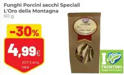Coop Trentino Funghi Porcini secchi Speciali L'Oro della Montagna offerta