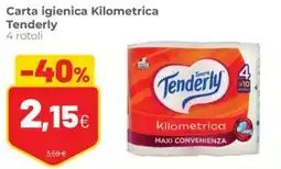 Coop Trentino Carta igienica Kilometrica Tenderly offerta