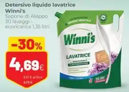 Coop Trentino Detersivo liquido lavatrice Winni's offerta